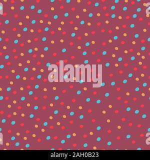 Vector seamless pattern with colored spots . Abstract background Stock Vector
