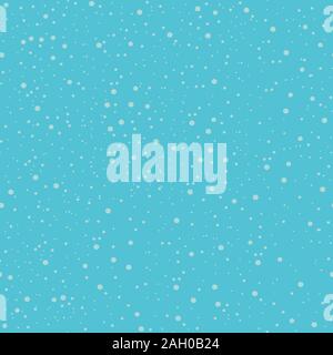 Seamless snowfall textured pattern . Abstract vector backdrop Stock Vector