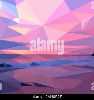 Abstract low poly background, geometry triangle, mosaic pastel color background Stock Vector