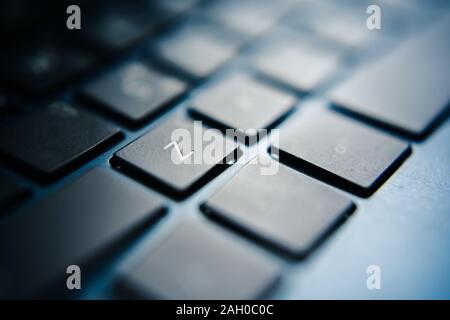 Z letter on the keyboard Stock Photo