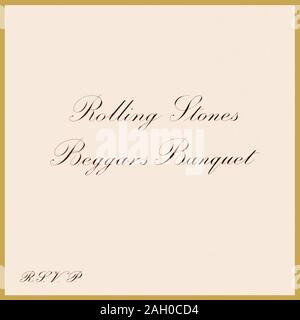 Rolling Stones - original vinyl album cover - Beggars Banquet - 1968 Stock Photo