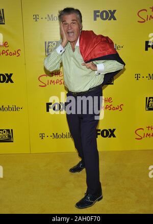 Fred Willard  - 20th ann. Party The Simpsons at the Barker Hanger in Los Angeles.WillardFred 24 Red Carpet Event, Vertical, USA, Film Industry, Celebr Stock Photo