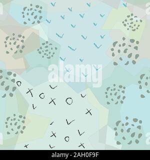 Funny Seamless Pattern with horse and bear. Creative Design. Vector Illustration. Stock Vector