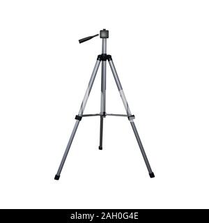 Realistic tripod for photo or video camera. Vector illustration. Stock Vector