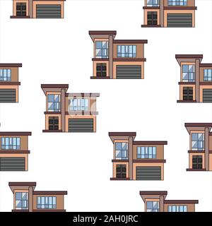 Set of Modern houses. vector Illustration Stock Vector Image & Art - Alamy