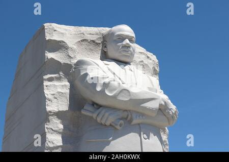 WASHINGTON DC, USA - JUNE 15, 2013: Martin Luther King memorial in Washington. 18.9 million tourists visited capital of the United States in 2012. Stock Photo