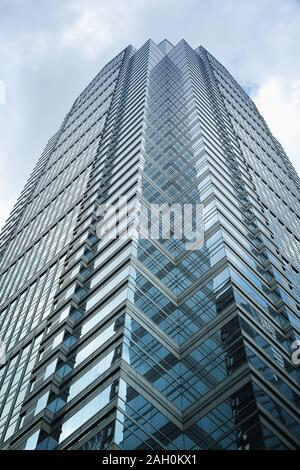 PHILADELPHIA, USA - JUNE 11, 2013: Two Liberty Place building in Philadelphia. As of 2016 the 848 ft tall skyscraper is the 3rd tallest building in Ph Stock Photo
