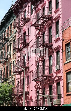 SoHo neighborhood in New York. Old architecture. Stock Photo