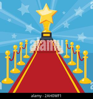 Red Carpet Award Stock Vector