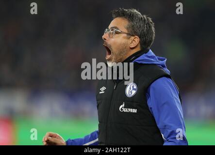 Schalke, Deutschland. 21st Dec, 2019. firo: 21.12.2019 Football, 2019/2020 1.Bundesliga: FC Schalke 04 - SC Freiburg 2: 2 coach David Wagner | usage worldwide Credit: dpa/Alamy Live News Stock Photo