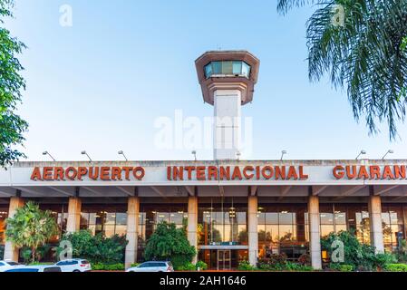 ASUNCION, PARAGUAY - JUNE 24, 2019: Facade of the international airport building Stock Photo