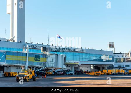 ASUNCION, PARAGUAY - JUNE 24, 2019: Facade of the international airport building Stock Photo