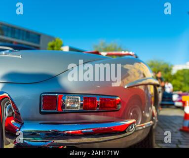 OLDENBURG, GERMANY - MAY 25, 2019: Retro car at the oldtimer meeting of Oldenburg. With selective focus Stock Photo