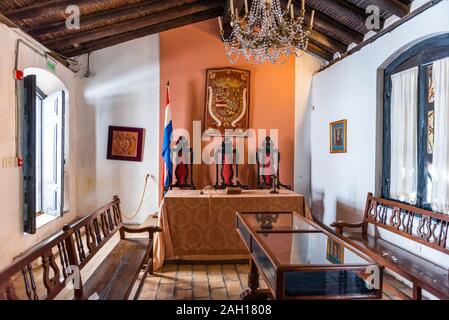 ASUNCION, PARAGUAY - JUNE 24, 2019: Interior at the national museum Stock Photo