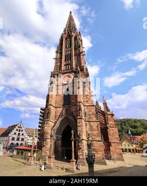 The Freiburg Minster restored without scaffolding Stock Photo