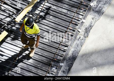 Worker on construction site - France Stock Photo