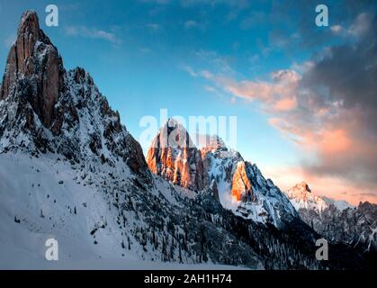 Beautiful mountains in the Dolomites Stock Photo