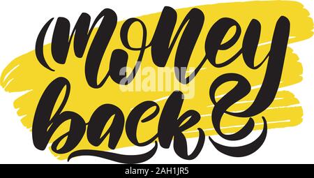 Vector calligraphy illustration isolated on white background.  Stock Vector