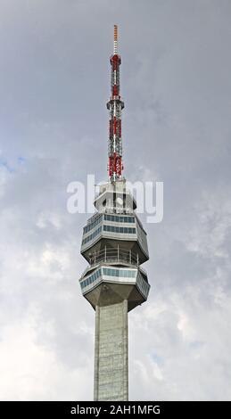 New Avala TV Tower in Belgrade Serbia Stock Photo