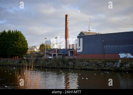 The old Brains Brewery site, Cardiff, South Wales Stock Photo