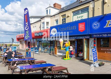 Whitley Bay town centre shops on Whitley Road north east England UK ...