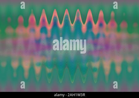 An abstract psychedelic wavy background image. Stock Photo