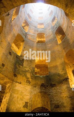 The Pozzo di San Patrizio (English: St. Patrick's Well) is a historic well (16th century) in Orvieto, Umbria, central Italy. Stock Photo