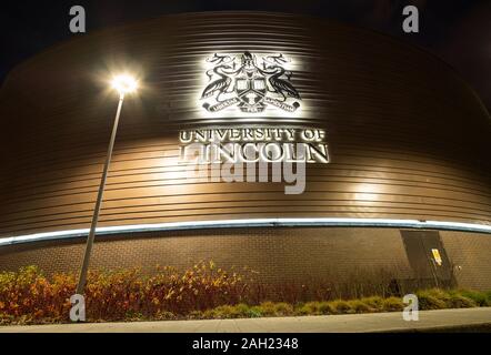 University of Lincoln name and emblem Stock Photo