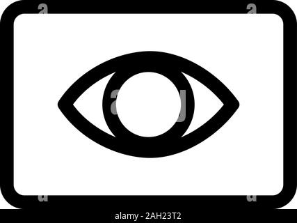 Eye icon vector. Isolated contour symbol illustration Stock Vector