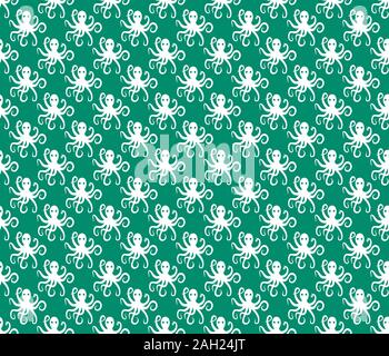 Simple octopus pattern seamless repeat background Stock Photo - Alamy