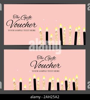Luxury Members, Gift Card Template for your Business Vector Illustration Stock Vector