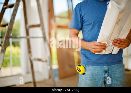 Focused businessman working on a laptop computer. Stock Photo