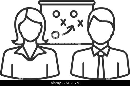 Colleague scheme icon. Outline Colleague scheme vector icon for web ...