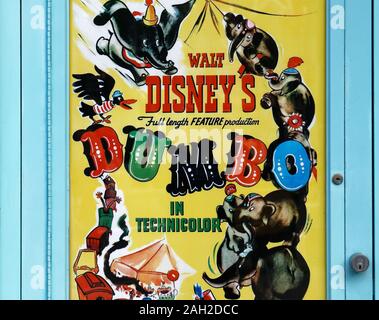 Vintage Walt Disney film poster for Dumbo Stock Photo