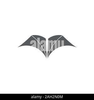 simple geometric book simple logo vector Stock Vector