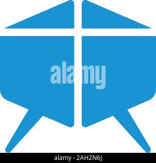 window talk symbol real estate communication  symbol vector Stock Vector