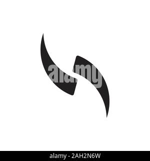 linked curves motion abstract logo vector Stock Vector