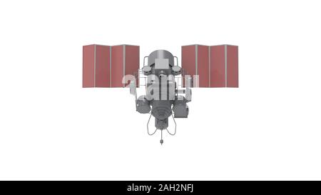3d rendering of a satelite isolated on white background Stock Photo