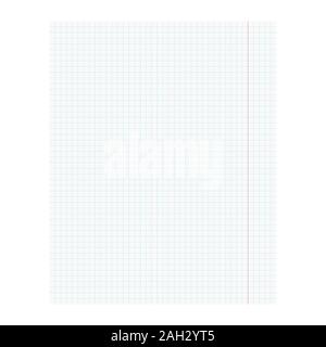 Sheet from a notebook. Lined paper Stock Vector