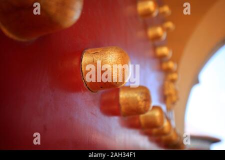 The doornail of ancient Chinese architecture Stock Photo