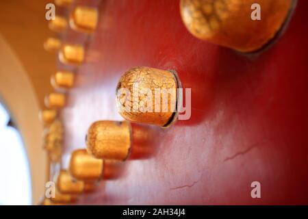 The doornail of ancient Chinese architecture Stock Photo