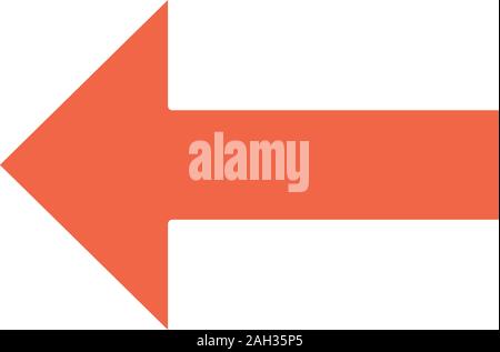 Keyboard backspace button glyph color icon. Silhouette symbol on white background with no outline. Back, previous. Left arrow. Motion. Negative space. Stock Vector