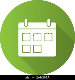 Calendar Glyph Icon Date Range Schedule Silhouette Symbol Negative Space Vector Isolated Illustration Stock Vector Image Art Alamy