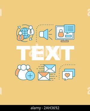 SMM word concepts banner. Social media marketing. Isolated lettering typography idea with linear icons. E-commerce, Internet business. Online communic Stock Vector