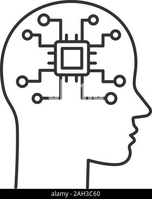 Brain simulation logo design with editable slogan. Branding book and ...