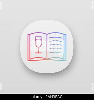 Wine menu app icon. UI/UX user interface. Alcoholic drinks list. Alcohol bar menu. Web or mobile application. Vector isolated illustration Stock Vector