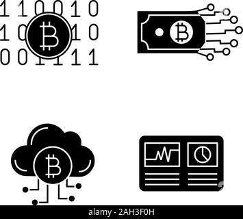 Cryptocurrency coin glyphcona bitcoin lompakko