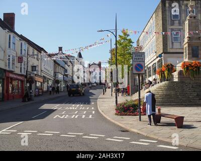 CHEPSTOW, UK - CIRCA SEPTEMBER 2019: View of the city of Chepstow Stock Photo