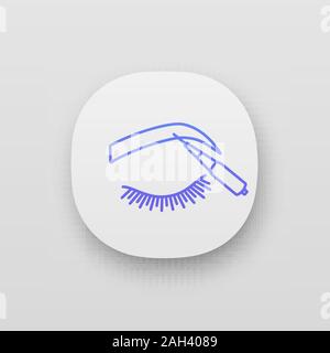 Microblading eyebrows color icon. Microblading pen tool. Eyebrows ...