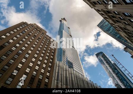 Billionaire’s Row, a collection of super-tall residences for the uber-rich mostly on West 57th Street on Sunday, December 15, 2019. (© Richard B. Levine) Stock Photo